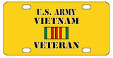 Army Vietnam Veteran License Plate