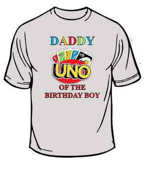 Uno Daddy Of The Birthday Boy T-shirt