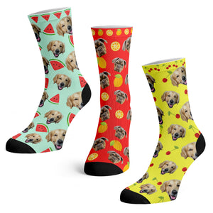 Personalized Fruity Pet Socks