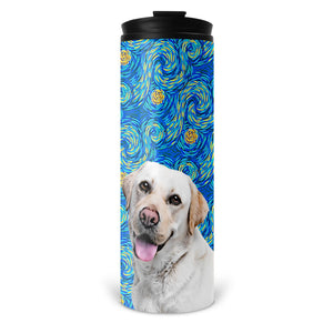 Personalized Pet Skinny Tumbler 16oz - Van Gogh Style