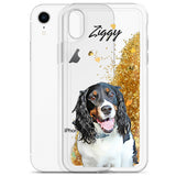 Personalized Dog Liquid Glitter iPhone Case