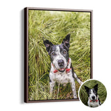 Personalized Pet Portrait from Photo Canvas