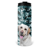 Personalized Pet Skinny Tumbler 16oz - Camouflage