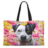 Personalized Pet Weekender Tote Bag - Donuts