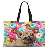 Personalized Pet Weekender Tote Bag - Donuts