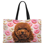 Personalized Pet Weekender Tote Bag - Donuts