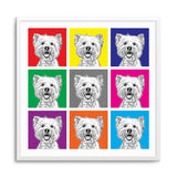 Personalized Pet Pop Art Prints - Square Print