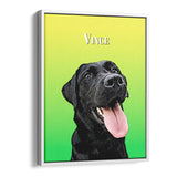 Personalized Pet Portrait Canvas - Gradient