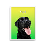 Personalized Pet Portrait Print - Gradient