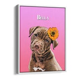 Personalized Pet Portrait Canvas - Gradient