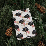 Personalized Pet Holiday Wrapping Paper - Snowflakes