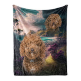 Personalized Pet Throw Blanket - Superimposed Portrait