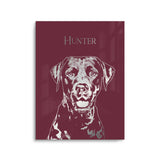 Personalized Pet Silver Foil Portrait Prints