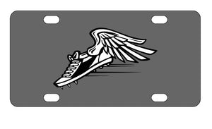 Winged Cleats Sports License Plate