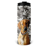 Personalized Pet Skinny Tumbler 16oz - Camouflage