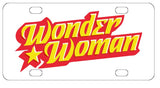 Wonder Woman License Plate