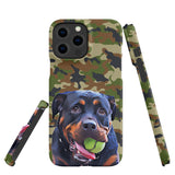 Personalized Dog iPhone Case - Camouflage