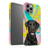 Personalized Color Swirl Pet iPhone Case