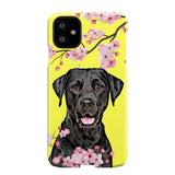 Personalized Cherry Blossom Pet iPhone Case