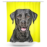 Personalized Pet Portrait Shower Curtain