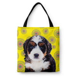 Personalized Dog Tote Bag - Mandala Design