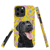 Personalized Dog iPhone Case - Paisley Pattern