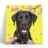 Personalized Cherry Blossom Pet Canvas