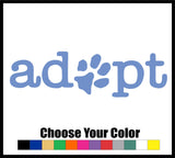 Adopt A Pet Decal