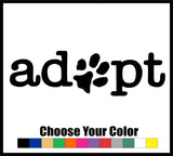 Adopt A Pet Decal