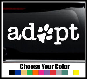 Adopt A Pet Decal