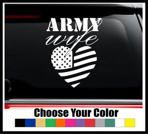 Army Wife Decal