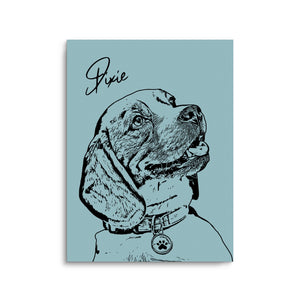 Personalized Minimalistic Pet Portrait Prints