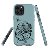 Personalized Minimalistic Pet Portrait - Matte iPhone Tough Case