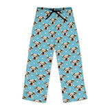 Personalized Pet Face Pajama Pants - Heart Pattern