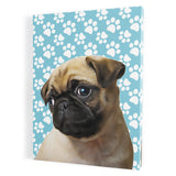 Personalized Pet Portrait Canvas - Paws