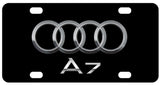 Audi A7 License Plate