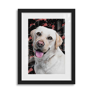 Personalized Pet Art Framed Gallery Print - Sakura