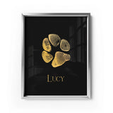 Personalized Gold Foil Prints - Real Paw Print