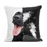 Personalized Pet Portrait Sequin Pillow