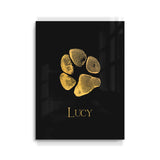 Personalized Gold Foil Prints - Real Paw Print