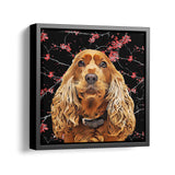 Personalized Pet Square Canvas - Sakura