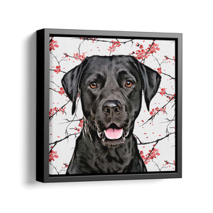 Personalized Pet Square Canvas - Sakura