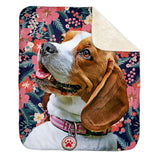 Personalized Pet Sherpa Blanket - Bloom