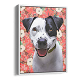 Personalized Framed Pet Portrait Canvas - Bloom