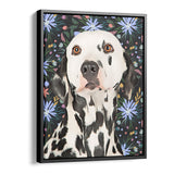 Personalized Framed Pet Portrait Canvas - Bloom