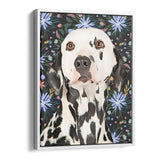 Personalized Framed Pet Portrait Canvas - Bloom