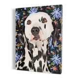 Personalized Framed Pet Portrait Canvas - Bloom