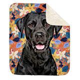 Personalized Pet Sherpa Blanket - Bloom