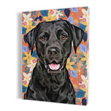 Personalized Framed Pet Portrait Canvas - Bloom