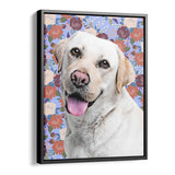 Personalized Framed Pet Portrait Canvas - Bloom